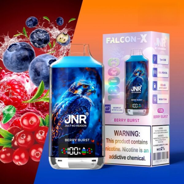 jnr falcon x 18000 puffs disposable vape JNR Falcon X 18000 Puffs Dual Mesh Digital Display Bulk Buy Rechargeable Disposable  Vapes Wholesale main image 0