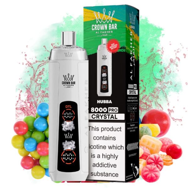 clear puff oxva xlim pro 2 AL FAKHER Crown Bar Two Apple Flavour Vape(12,000 Puffs) main image 1